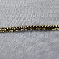 T4596 black gold chain_5mm